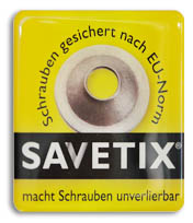 SAVETIX-Aufkleber