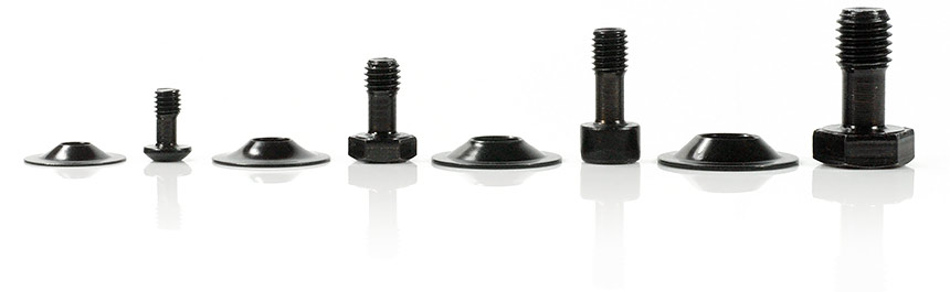 The captive screws SAVETIX® are now available in black coloured finish (extra charge)