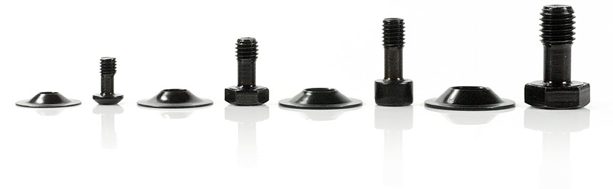 The captive screws SAVETIX® are now available in black anodized finish (extra charge)